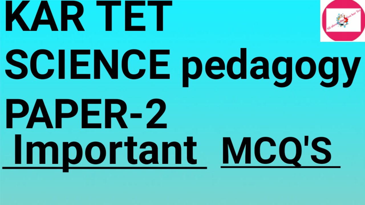 tet-science pedagogy in english (paper2) most expected questions
