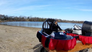 R/C Hovercraft JVR Hovercraft Water Speed Test
