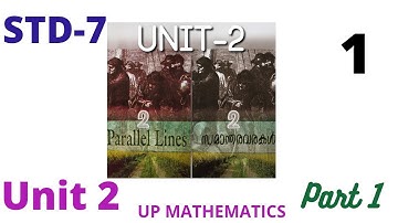 STD 7 UNIT 2 PARALLEL LINES PART 1