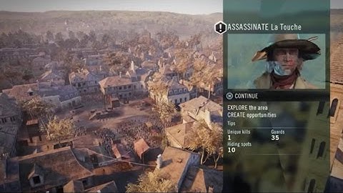 AC Unity Story assassinations: La Touche 100% sync walkthrough 2 methods