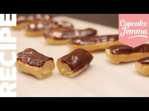 easy-chocolate-eclairs-recipe-|-cupcake-jemma