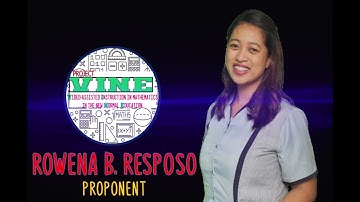 PROJECT VINE|| FORMULATING THE NEXT TERM || ROWENA RESPOSO