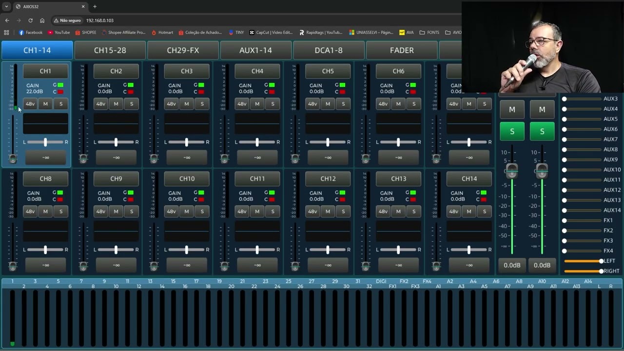 Axios 32 - Como ajustar ganho e outros recursos NOVOS!