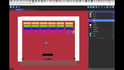 Gdevelop Breakout tutorial