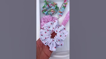 Matching Sets #scrunchie #keychain #wristletkeychain #handmade #keyfob #wristletkeychain #shortvideo