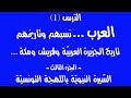 الد رس 1 العرب نسبهم وتاريخهم تاريخ الجزيرة العربي ة وقريش ومكة الجزء الثالث 2023 