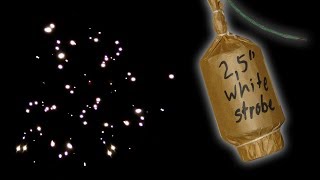 2,5 ZYLINDERBOMBE bleser white strobe SELFMADE Blinker firework shell