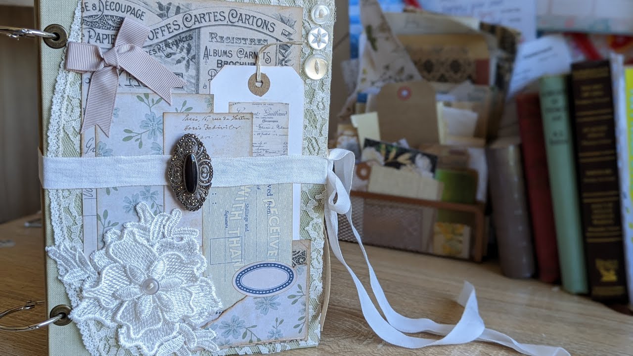 Decorating My Ring Bound Junk Journal Cover Tim Holtz Junk Journal