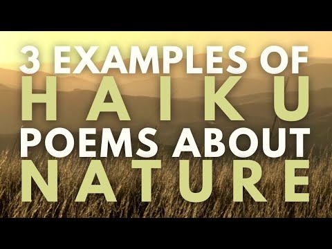 Video: Is haikoe-gedigte die natuur?