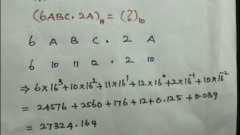 Hexadecimal to Decimal in Tamil