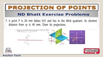 Projection of Points /ND Bhatt Exercise Problems