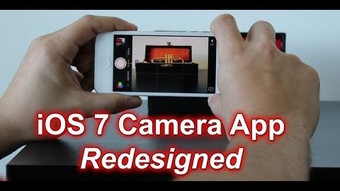 Redesigned Camera App for iOS 7 Hands On