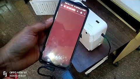 wzatco Yuva Elite projector android screen mirroring through USB cable.