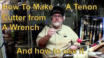 How to make a Tenon Cutter from a Wrench for Woodturning #woodturning