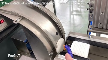 Sheet feed stackable paper lid machine inline lid film packing machine FeeNoT
