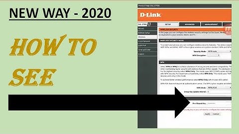 How to see Pre-shared key by Android mobile