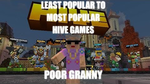 The Hive: From Least Popular To Most Popular Games (Part 1)