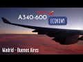 IBERIA 🇪🇸 Madrid - Buenos Aires | Airbus A340-600 Flight Experience ✈