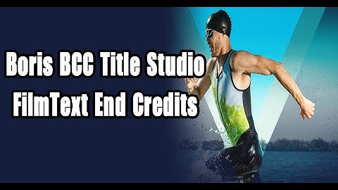 Credit rolls for your movies VideoStudio 2020