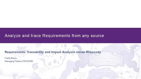 [IBM-Rhapsody] Analyze and Trace Requirements in Rhapsody coming from ANY source !!