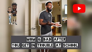 Mom & Dad after you get in trouble at school #comedy #theclassiiics #funny #mom #dad #parents #kids