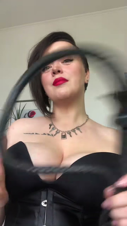 You misbehaved and need to be punished? 😈 #crueldomme #curvygoddess #dommetok #femdom