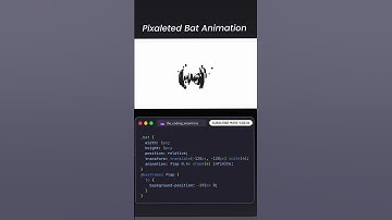 Pixaleted bat animation animeted wepsite html CSS JavaScript learn html CSS JavaScript project