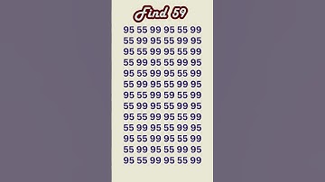 can you find 59 in 5 seconds? #wordpuzzlegame #game #mathematics #mindbendingquiz #puzzle