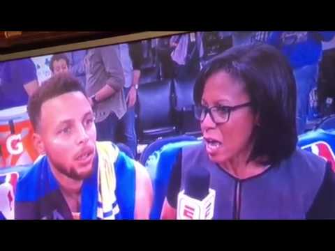 Warriors Beat Spurs 122-105 But This Drunk Couple Behind Steph Curry Tho