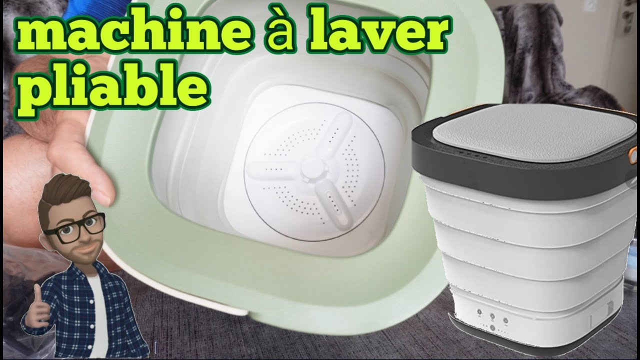 Machine à laver portable pliante avec essoreuse, 6L, 11L, sèche