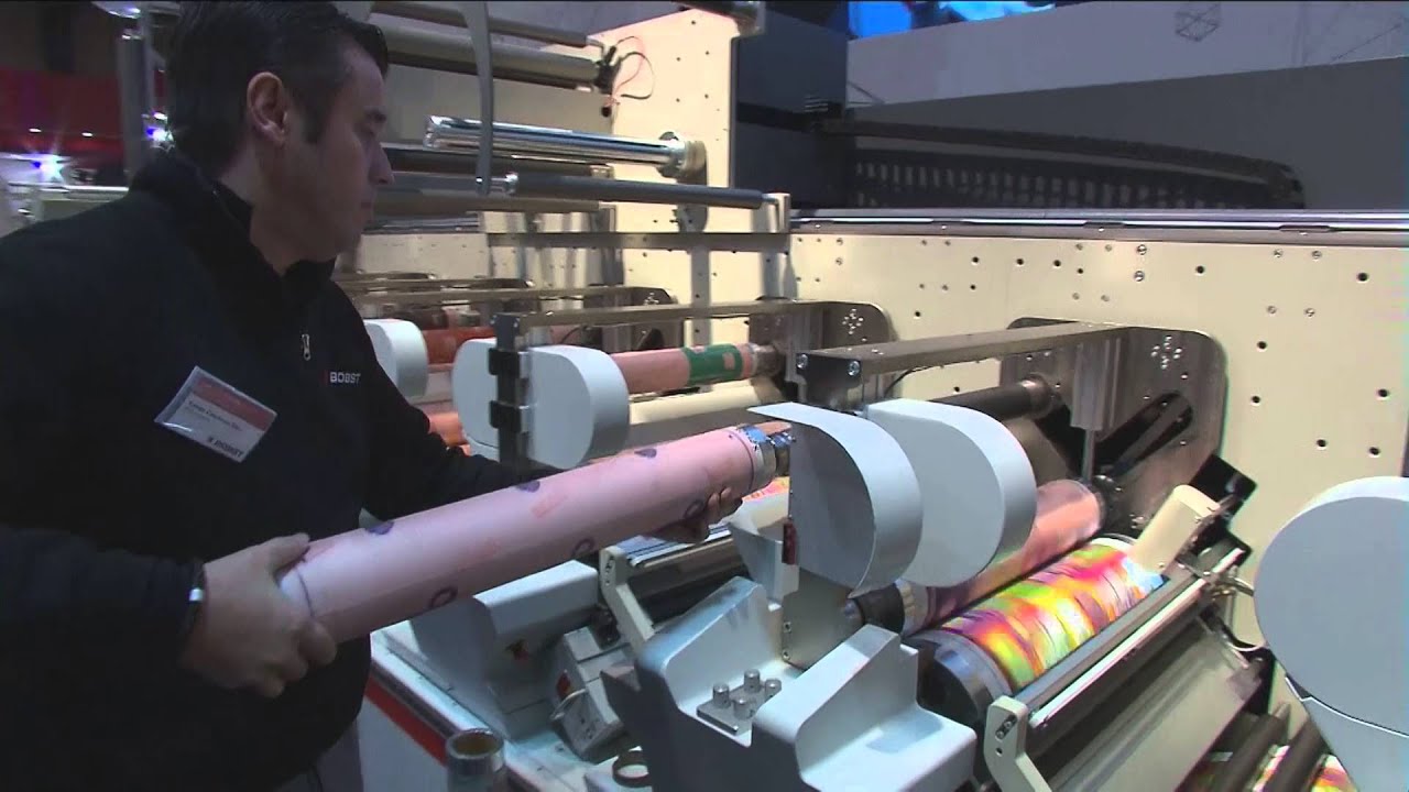 bobst m6 live demo at labelexpo europe 2015 youtube flexo printing