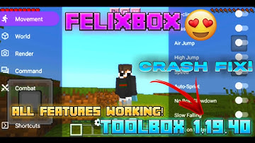 Toolbox 1.19.40 Released| FelixBox V1 🔥| Crash Fixed