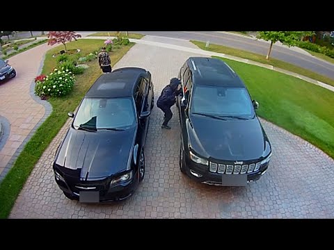 Brazen SUV theft caught on camera, found the next day