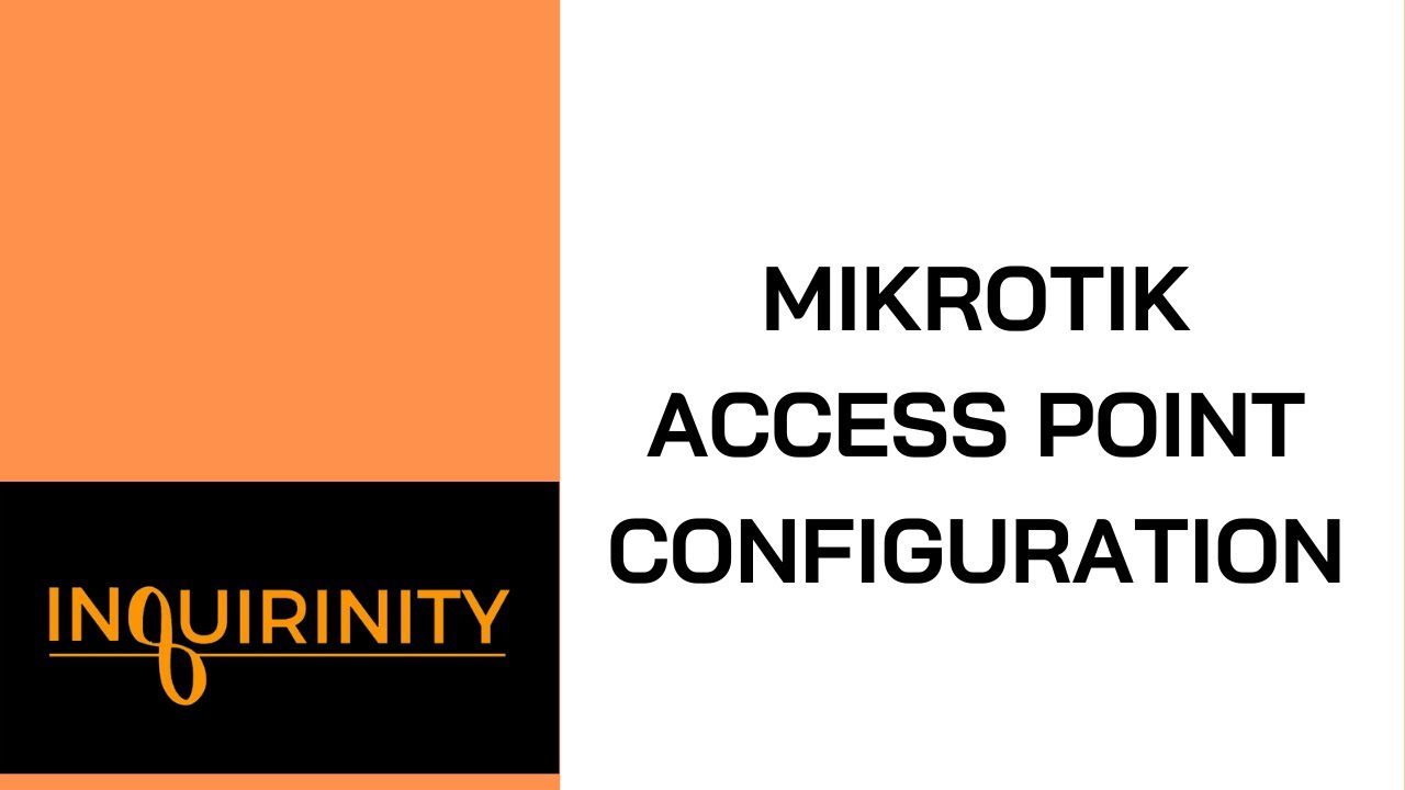 access point ไร้ สาย  Update  MikroTik Access Point Configuration