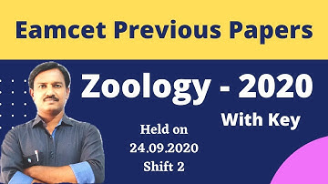 Eamcet Zoology 24.09.2020 Shift 2 | Eamcet Zoology Previous Papers Venkat Botany