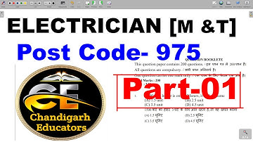 HPSSC Electrician[ M & T]  Post Code -975 || Solved Technical Paper [2022] ||Chandigarh Educators
