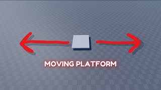 How to make a MOVING PLATFORM in Roblox Studio