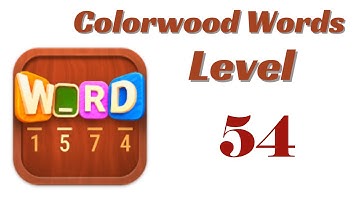 Colorwood Words Level 54 Answers | Colorwood Words - Cryptogram