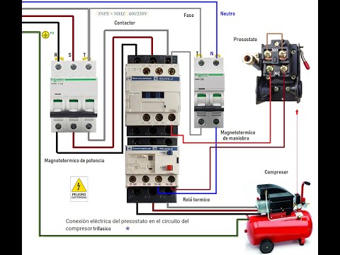 Presostato De Arranque Para Compresor De Aire, 380 V.