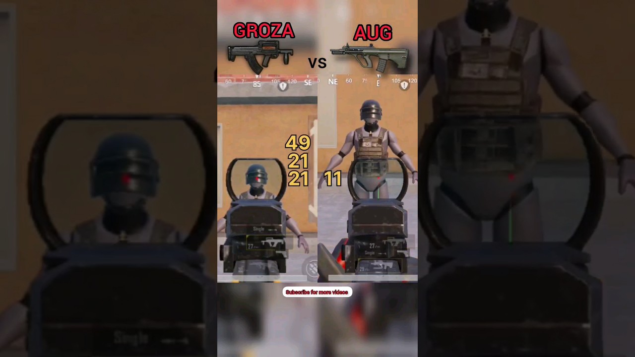 GROZA vs AUG damage test 😱 