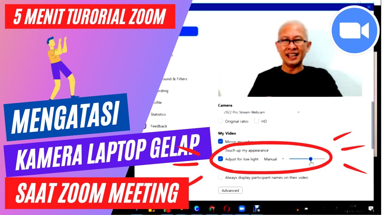 Cara agar kamera laptop jernih saat zoom