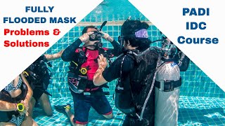 Clear Fully Flooded Mask  Problems Solutions • PADI IDC Course