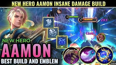 NEW HERO AAMON BEST BUILD | TOP 1 GLOBAL AAMON BUILD | AAMON BUILD, EMBLEM AND GAMEPLAY | MLBB