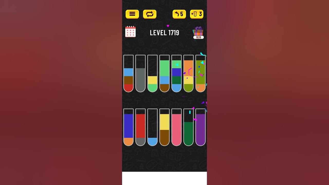 Water sort puzzle Level 1719 💥💥💥 YouTube