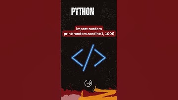 Random Number Generator in Python #shorts#python #language