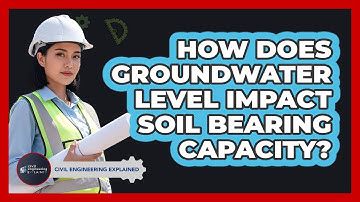 How Does Groundwater Level Impact Soil Bearing Capacity?