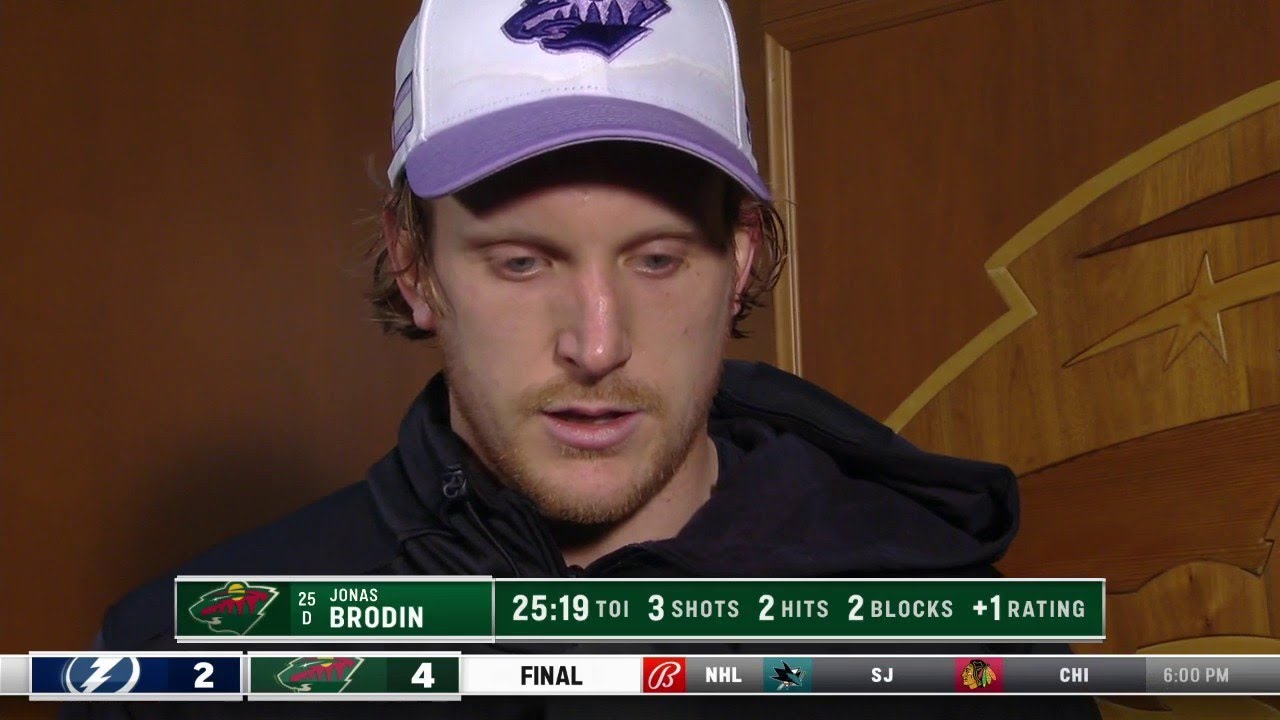 Wild's Brodin: 'I think we played a great team game today'