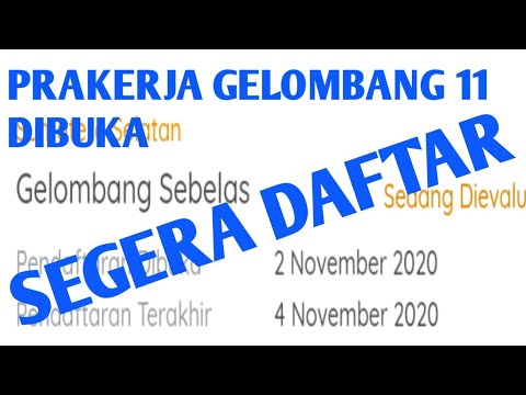 Prakerja gelombang 11-Dibuka!!! Berikut cara gabung gelombang 11