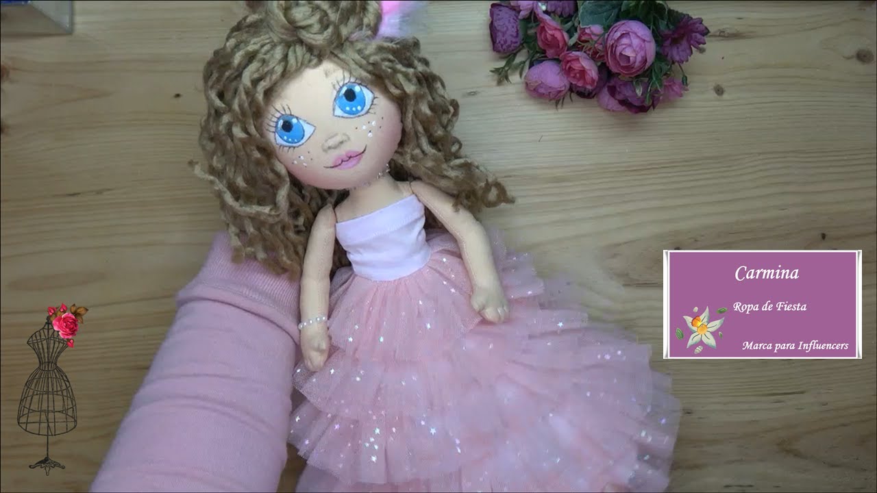 Braguita y Vestido de Volantes para Muñecas #doll #diycostura #patronesgratis