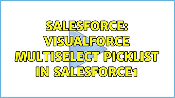 Salesforce: Visualforce multiselect picklist in salesforce1
